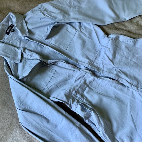 Long Sleeve Utility Jumpsuit - Picture 2 of 5